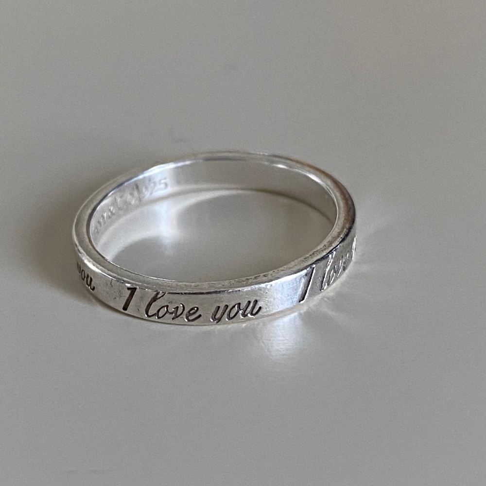 Tiffany & Co Sterling Silver “I love you” Ring (7)